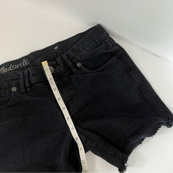 Madewell Cuffed Black Jean Shorts Size 25 - Picture 6 of 8